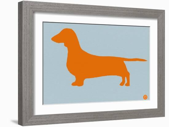 Dachshund Orange-NaxArt-Framed Art Print