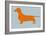 Dachshund Orange-NaxArt-Framed Art Print