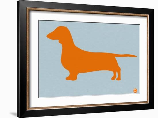 Dachshund Orange-NaxArt-Framed Art Print