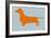 Dachshund Orange-NaxArt-Framed Art Print