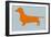 Dachshund Orange-NaxArt-Framed Art Print