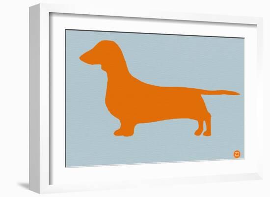 Dachshund Orange-NaxArt-Framed Art Print