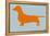 Dachshund Orange-NaxArt-Framed Stretched Canvas