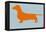 Dachshund Orange-NaxArt-Framed Stretched Canvas