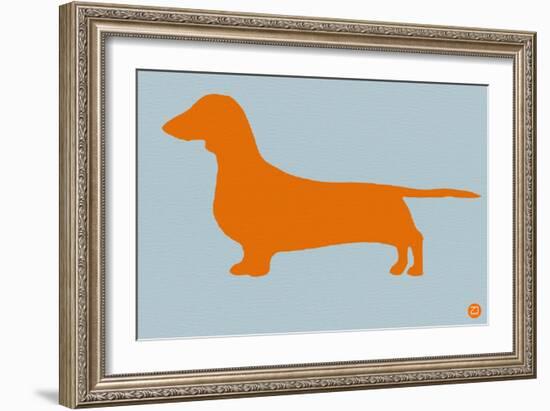 Dachshund Orange-NaxArt-Framed Art Print