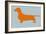 Dachshund Orange-NaxArt-Framed Art Print