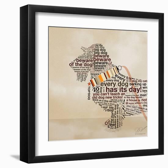 Dachshund Portrait-Dominique Vari-Framed Art Print