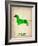 Dachshund Poster 1-NaxArt-Framed Art Print