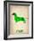 Dachshund Poster 1-NaxArt-Framed Art Print