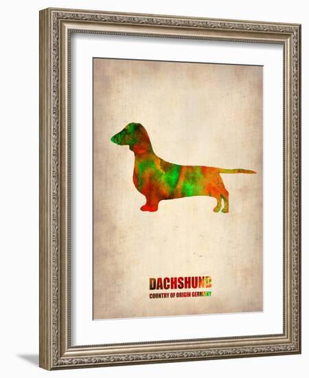 Dachshund Poster 2-NaxArt-Framed Art Print