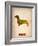 Dachshund Poster 2-NaxArt-Framed Art Print