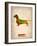 Dachshund Poster 2-NaxArt-Framed Art Print