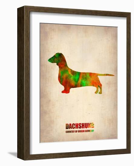 Dachshund Poster 2-NaxArt-Framed Art Print