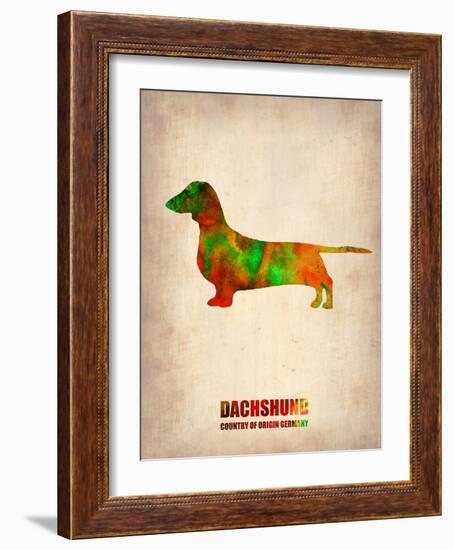 Dachshund Poster 2-NaxArt-Framed Art Print