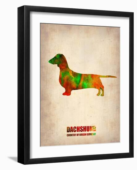 Dachshund Poster 2-NaxArt-Framed Art Print