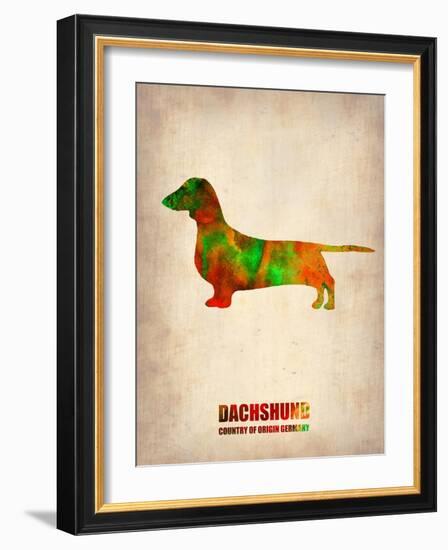 Dachshund Poster 2-NaxArt-Framed Art Print