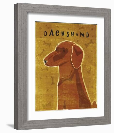 Dachshund (red)-John Golden-Framed Giclee Print