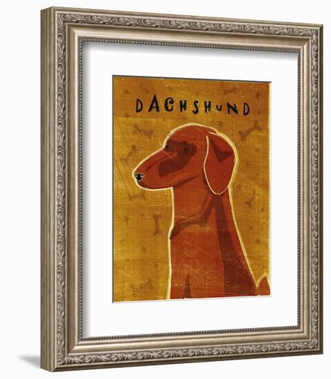 Dachshund (red)-John Golden-Framed Art Print