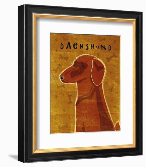 Dachshund (red)-John Golden-Framed Art Print