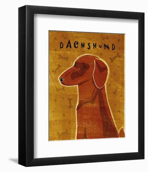 Dachshund (red)-John Golden-Framed Art Print