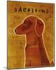 Dachshund (red)-John Golden-Mounted Art Print