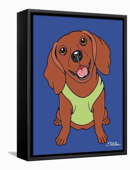 Dachshund Red-Tomoyo Pitcher-Framed Premier Image Canvas