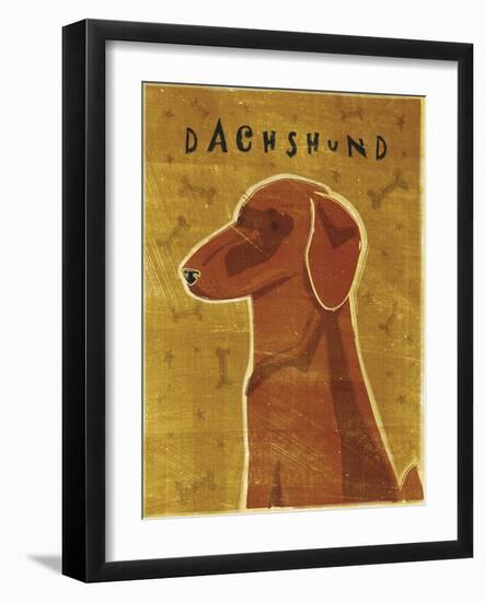 Dachshund (red)-John W Golden-Framed Giclee Print