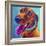 Dachshund - Turquoise-Dawgart-Framed Giclee Print