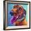 Dachshund - Turquoise-Dawgart-Framed Giclee Print