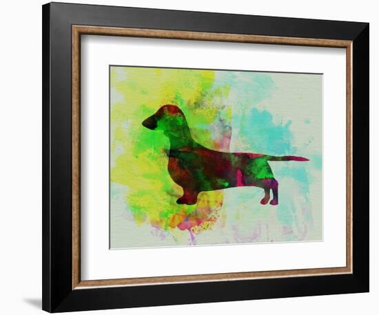 Dachshund Watercolor-NaxArt-Framed Art Print