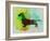 Dachshund Watercolor-NaxArt-Framed Art Print