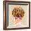 Dachshund with Fashion Glasses-Jin Jing-Framed Art Print