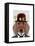 Dachshund with Steampunk Bowler Hat-Fab Funky-Framed Stretched Canvas