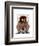 Dachshund with Steampunk Bowler Hat-Fab Funky-Framed Art Print