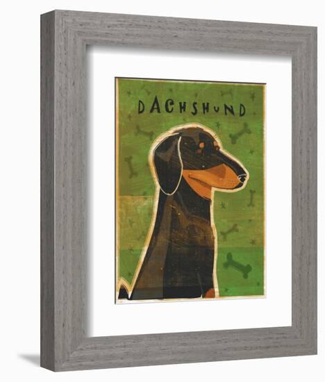 Dachshund-John Golden-Framed Art Print