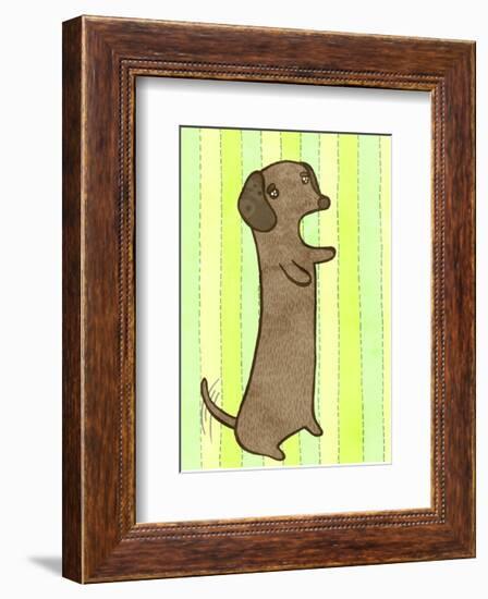 Dachshund-My Zoetrope-Framed Art Print