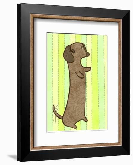 Dachshund-My Zoetrope-Framed Art Print