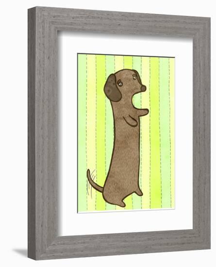 Dachshund-My Zoetrope-Framed Art Print