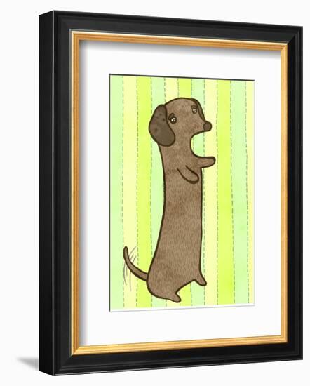 Dachshund-My Zoetrope-Framed Art Print