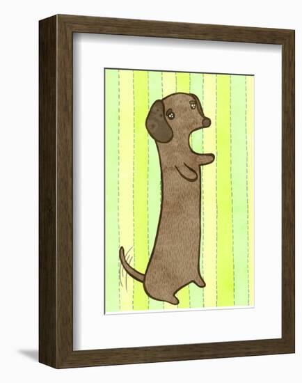 Dachshund-My Zoetrope-Framed Art Print