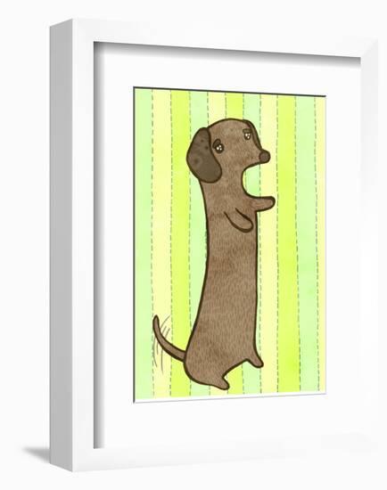 Dachshund-My Zoetrope-Framed Art Print