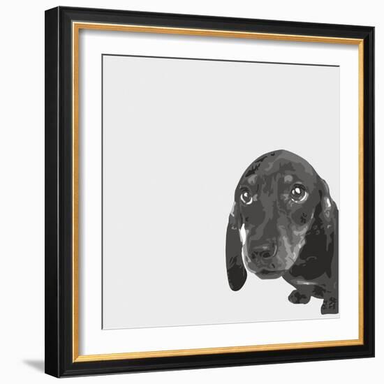 Dachshund-Emily Burrowes-Framed Giclee Print