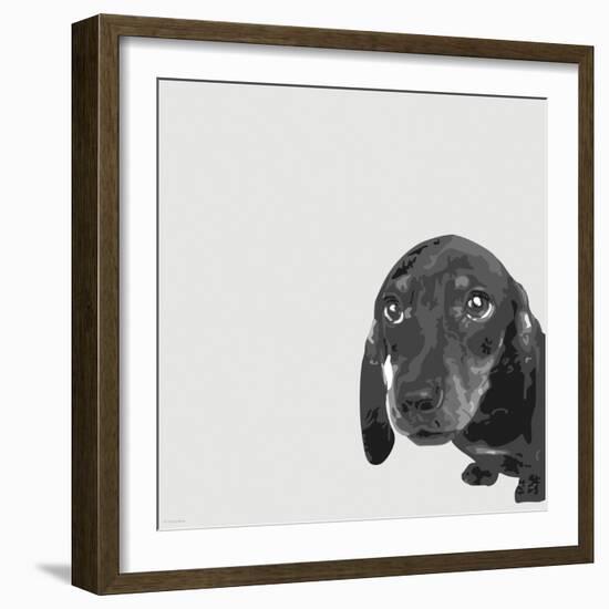 Dachshund-Emily Burrowes-Framed Art Print