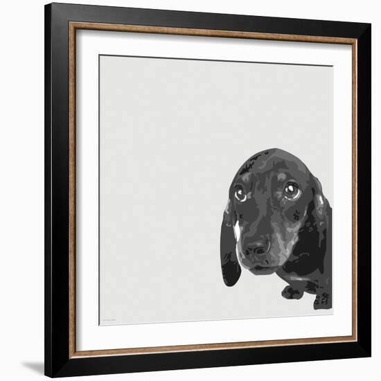 Dachshund-Emily Burrowes-Framed Art Print