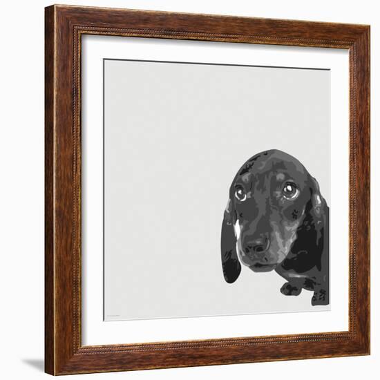 Dachshund-Emily Burrowes-Framed Premium Giclee Print