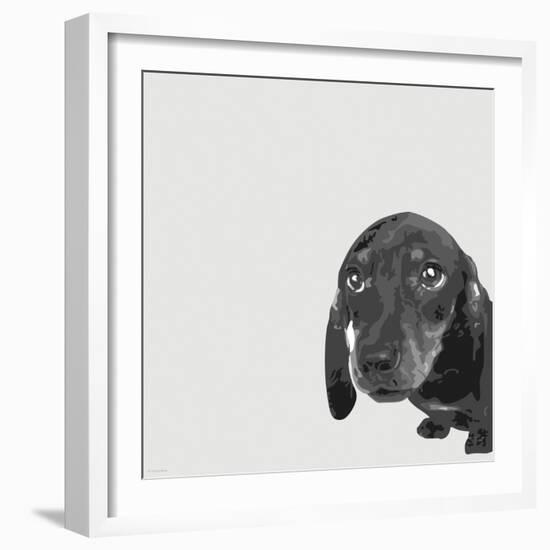 Dachshund-Emily Burrowes-Framed Premium Giclee Print