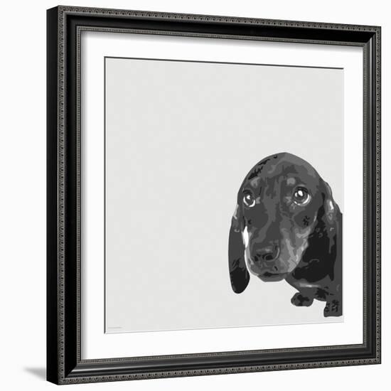 Dachshund-Emily Burrowes-Framed Premium Giclee Print