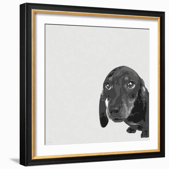 Dachshund-Emily Burrowes-Framed Premium Giclee Print