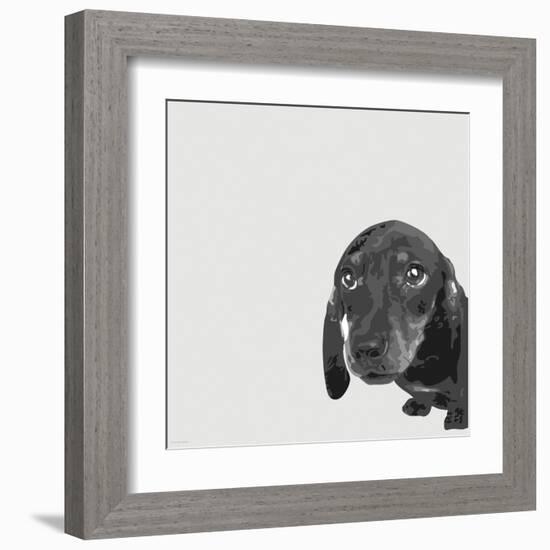 Dachshund-Emily Burrowes-Framed Art Print