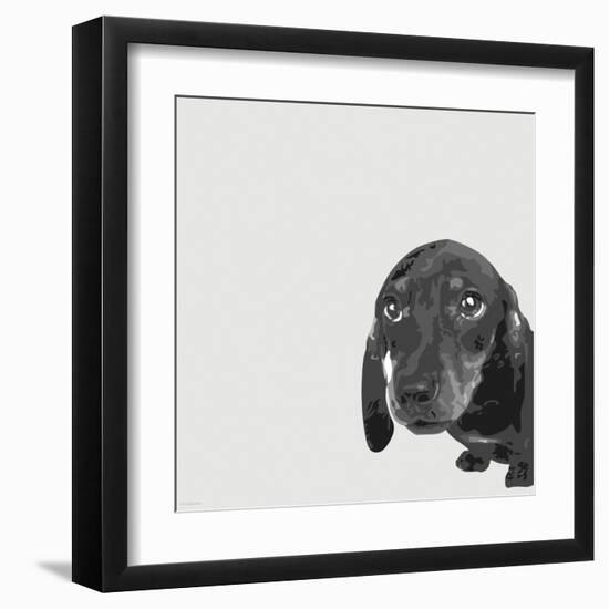 Dachshund-Emily Burrowes-Framed Art Print